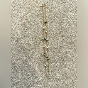 Kate Spade rose and pearl necklace